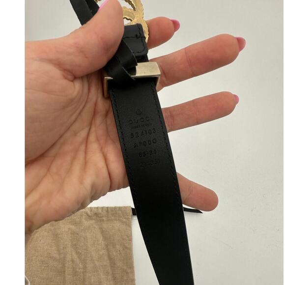 GUCCI GG Double G Torchon Belt 85/34 - Picture 8 of 9